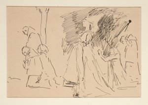 Study for Priest and the Great Lady
