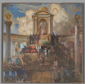Study for The Apotheosis of Pennsylvania, House of Representatives Chamber, Pennsylvania State Capitol, Harrisburg by Edwin Austin Abbey
