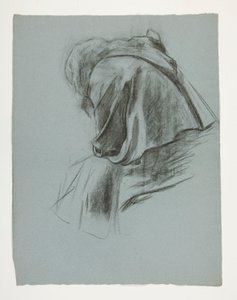 Study for The Departure, from The Quest of the Holy Grail (a series of fifteen paintings for the Boston Public Library, completed in 1901)