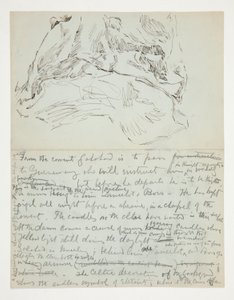 Study for The Quest of the Holy Grail (series of fifteen paintings for the Boston Public Library, completed in 1901): Study of Drapery by Edwin Austin Abbey