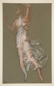 Study for Figure of 3 PM by Edwin Austin Abbey