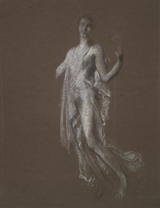 Study for Figure of 5 am(?) by Edwin Austin Abbey