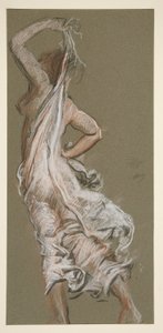 Study for figure of 5 pm by Edwin Austin Abbey
