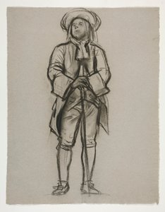 Study for the figure of Penn or Franklin for mural at the state capitol building in Harrisburg, Pennsylvania, 1902-1911 (completed by John Singer Sargent) by Edwin Austin Abbey