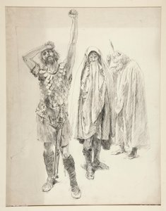 Study for Unidentified Shakespeare Play by Edwin Austin Abbey