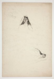 Study of Two Heads, Jaquenetta, from Love