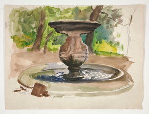 Study of a Fountain by Edwin Austin Abbey