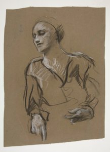Study of a woman by Edwin Austin Abbey