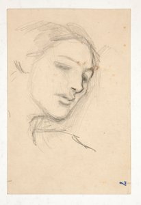 Study of Three Heads of a Woman