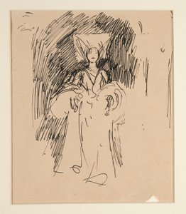 Study of Woman in Medieval Costume by Edwin Austin Abbey