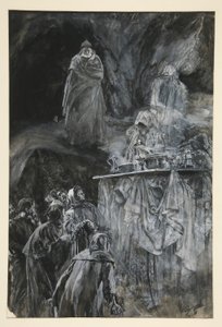 The Banquet, Illustration for Act III, Scene III, The Tempest