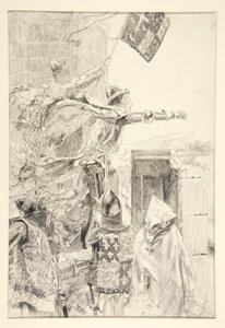 The King on the Wall of Flint Castle by Edwin Austin Abbey