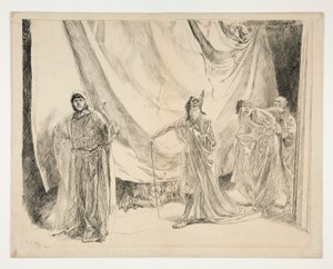 The Re-entrance of the Players, Illustration for Act V, Scene I, A Midsummer Night