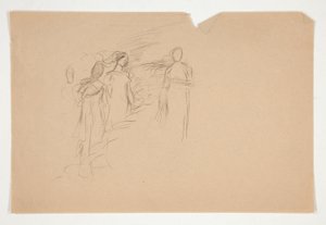 Unidentified Illustration - Study of Three Female Figures