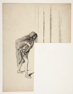 Walking Man in Cloak, Sketch for an Unidentified Shakespeare Play
