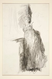 Woman at window - unidentified illustration