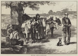 Quiet Times, a Sketch on Hampstead Heath by Edwin Buckman