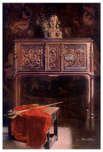 Carved oak Louis XII dressoir, 1910