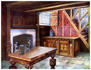 Inlaid Nonsuch chest by Edwin Foley