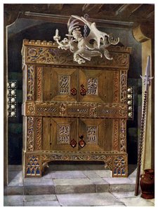 Late Gothic Schrank, 1910