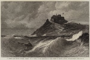 A Fresh Gale, Mount Orgueil, Jersey by Edwin Hayes