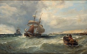 Brigantine off Yarmouth by Edwin Hayes