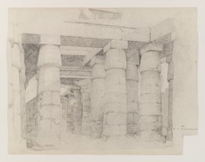 Temple of Khonsu at Karnak by Edwin Howland Blashfield