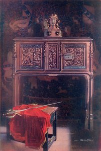 Carved Oak Dressoir--Louis XII by Edwin John Foley