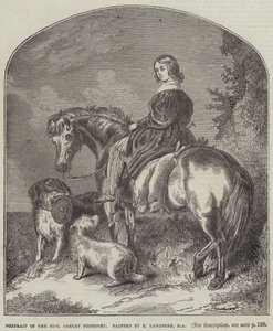 Portrait of Honourable Ashley Ponsonby by Edwin Landseer