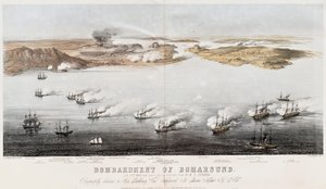 Bombardment of Bomarsund by Edwin Thomas Dolby