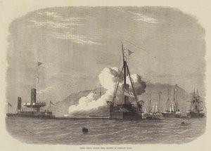 Firing Trials against HMS Glatton in Portland Roads by Edwin Weedon