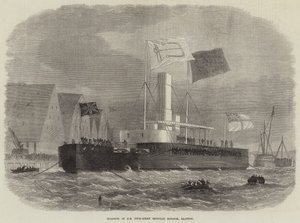 Floating of HM Twin-Screw Ironclad Monitor, Glatton