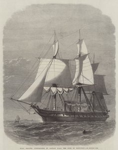 HMS Galatea, Commissioned by Captain HRH the Duke of Edinburgh by Edwin Weedon