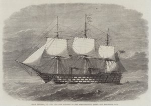 HMS Victoria, 102 Guns, the New Flagship of the Mediterranean Fleet