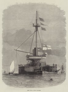 Stern View of HMS Thunderer by Edwin Weedon