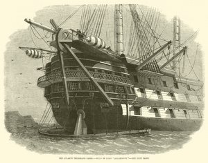 The Atlantic Telegraph Cable, Stern of HMS Agamemnon