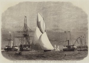 The Ocean Yacht Match from Gravesend to Harwich, the Volante winning the Cutters