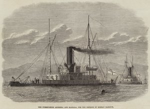 The Turret-Ships Abyssinia and Magdala, for the Defence of Bombay Harbour by Edwin Weedon