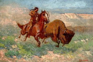 A Young Arapaho by Edwin Willard Deming