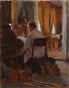 Carl Gustaf Swan at his Work Table