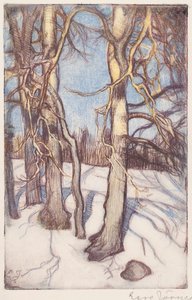 Trees in Winter by Eero Järnefelt