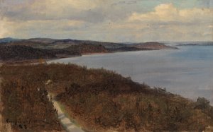 View of a Lake and Ridges by Eero Järnefelt