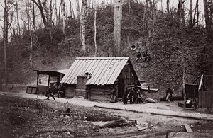 A Union Station on the James River Established for Extracting Gunpowder from Confederate by Egbert Guy Fowx