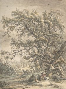 A Man Resting Under a Tree