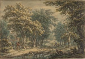 At Donderen, in the Woods of Drenthe by Egbert van Drielst