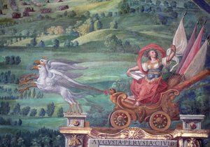 Chariot drawn by griffins (detail) by Egnazio Danti
