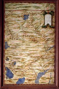 Map of Peru by Egnazio Danti, Mathematician, Cosmographer and Italian Architect. Around 1567. Florence, Palazzo Vecchio, Sala del Mappamondo by Egnazio Danti