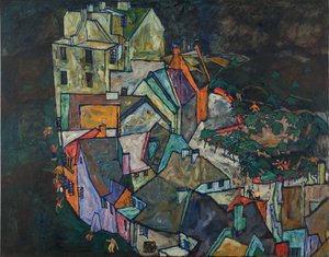 Crescent of Houses III by Egon Schiele