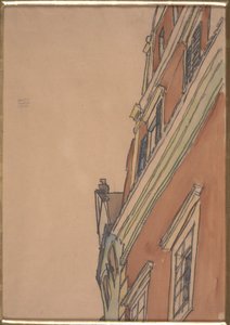 Front View of a Building: Krumau House by Egon Schiele