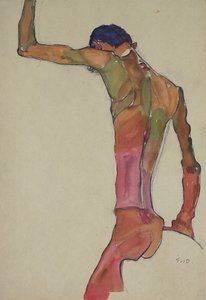Male Nude with Arm Raised